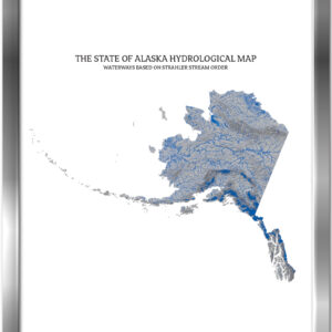 Alaska- Rivers & Lakes Map
