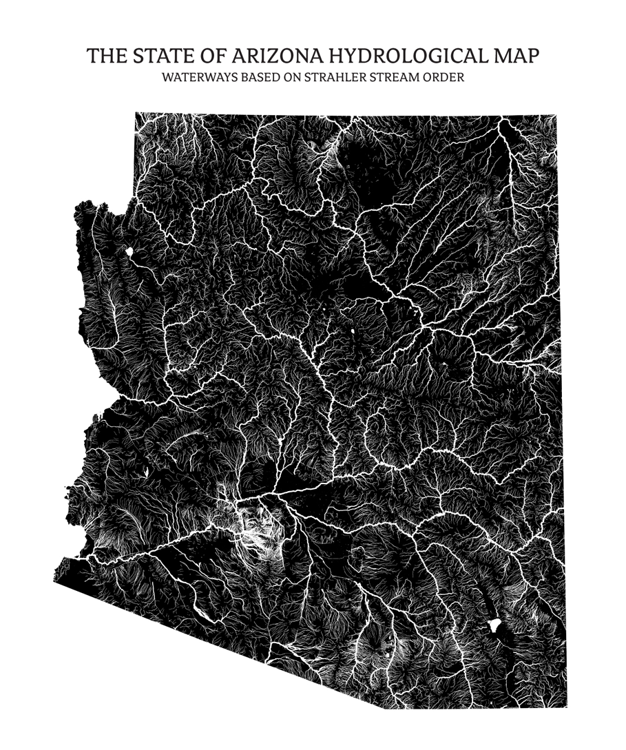 Arizona Rivers & Lakes Map - US River Maps