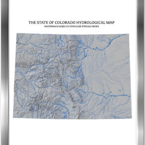 Colorado- Rivers & Lakes Map