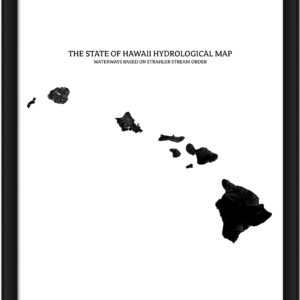 Hawaii- Rivers & Lakes Map