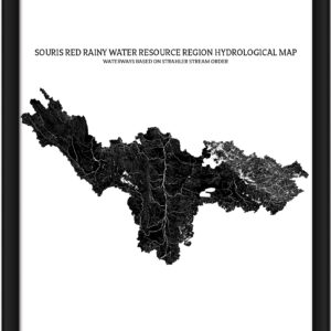 Souris Red Rainy Watershed Map