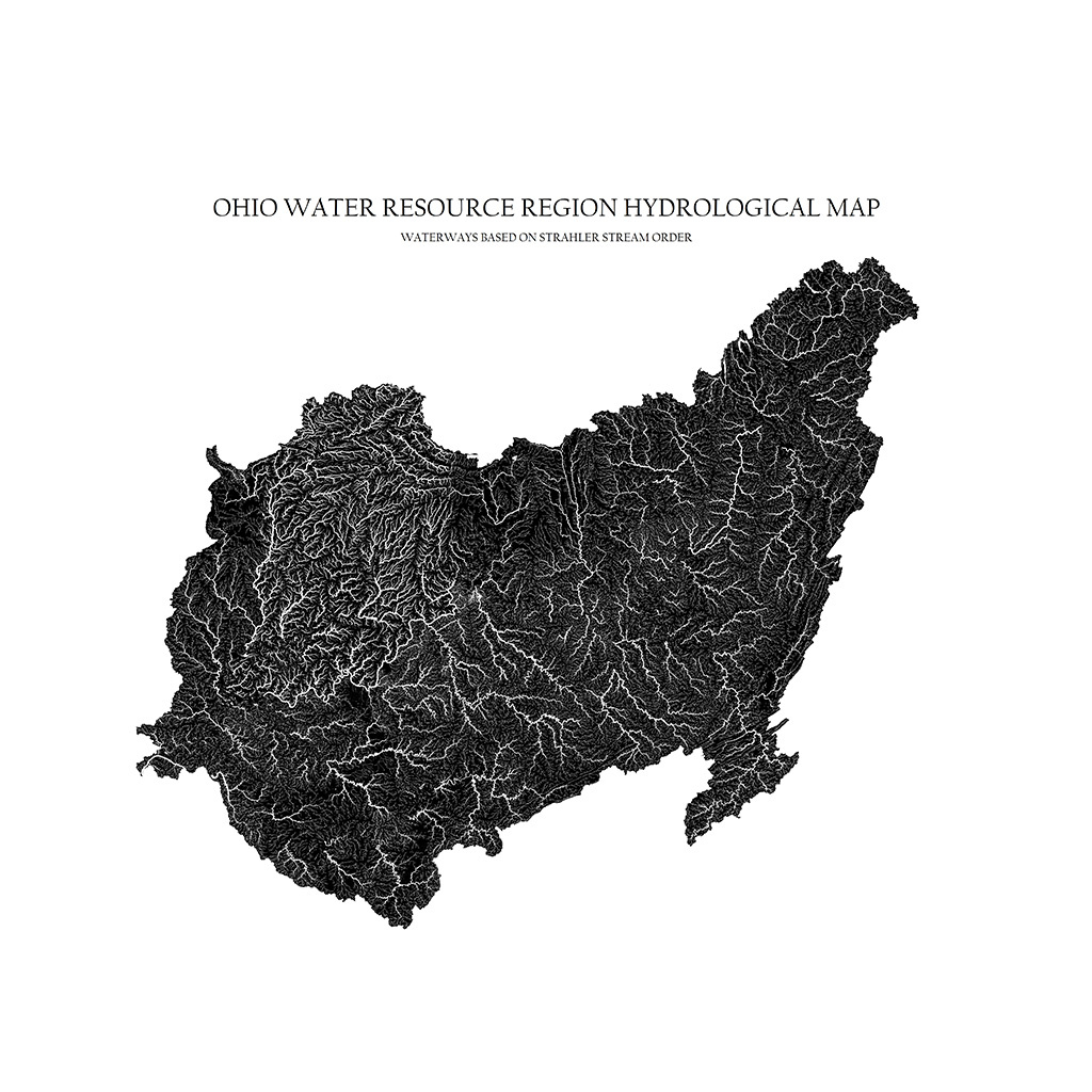 Ohio Watershed Map US River Maps